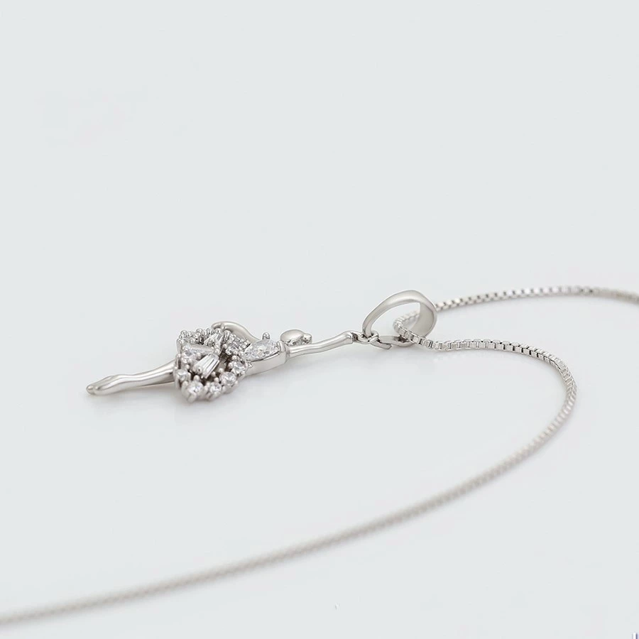 Qafore me varëse në formë balerine, e argjend QA12