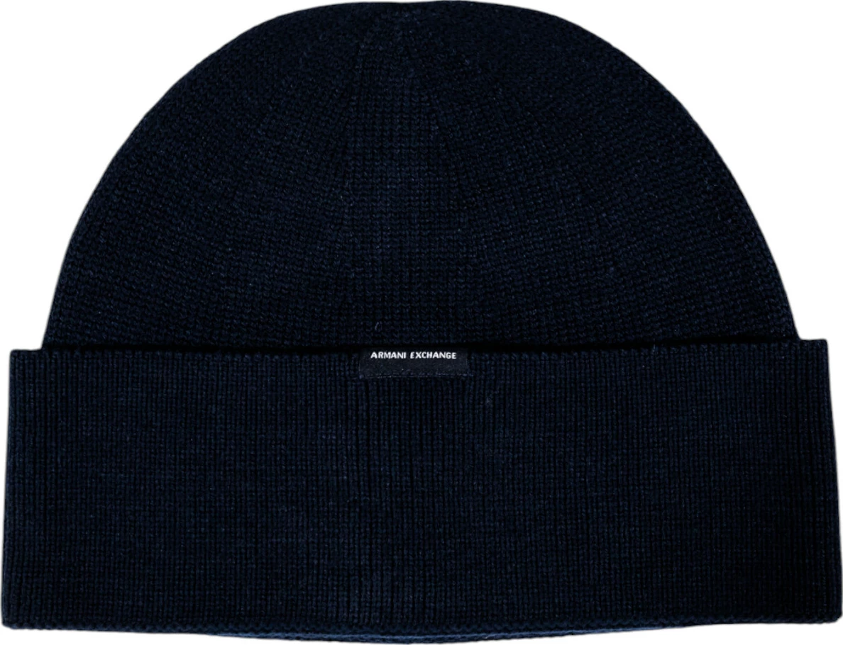 Kapelë beanie për meshkuj Armani Exchange XM001534 AF14008, blu e errët