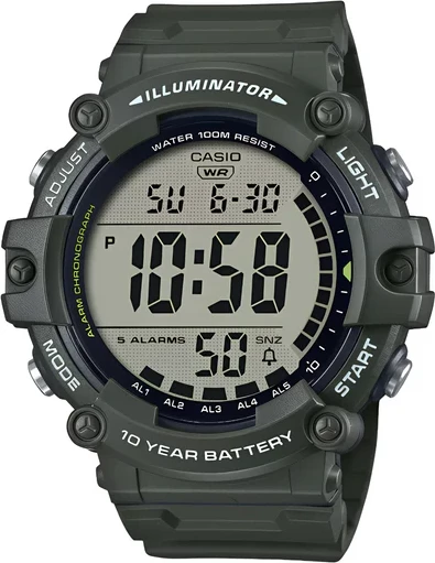 Orë dore Casio AE-1500WHX-3AV, e gjelbër