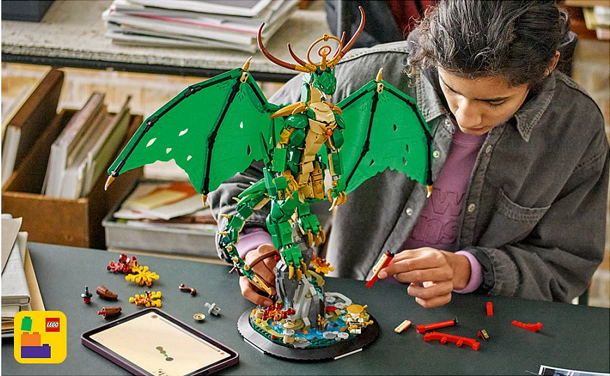 Set ndërtimi LEGO NINJAGO The Guardian Dragon 71847, 1650 copë, 14+, shumëngjyrësh