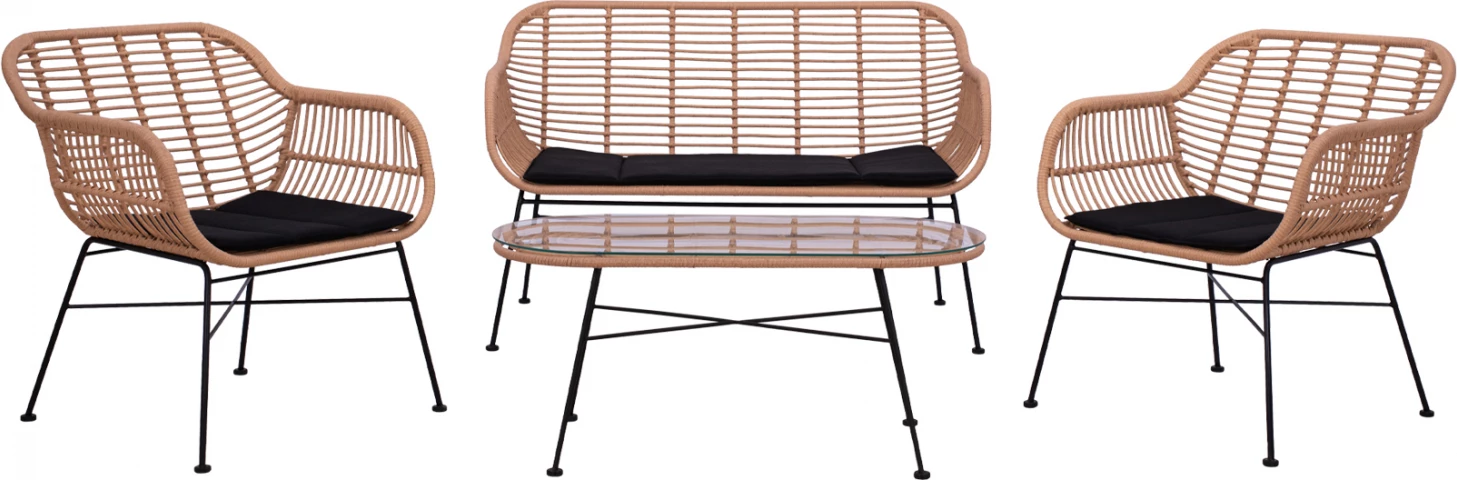 Set ulëse për kopsht Allegra FH5460, 4 pjesë, bezhë/e zezë