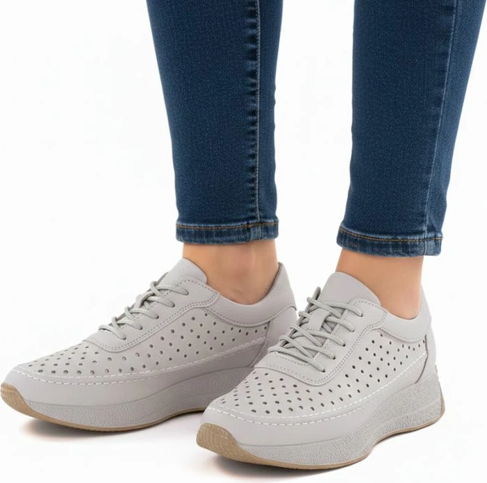 Këpucë femrash Sergio Leone SP013, gri