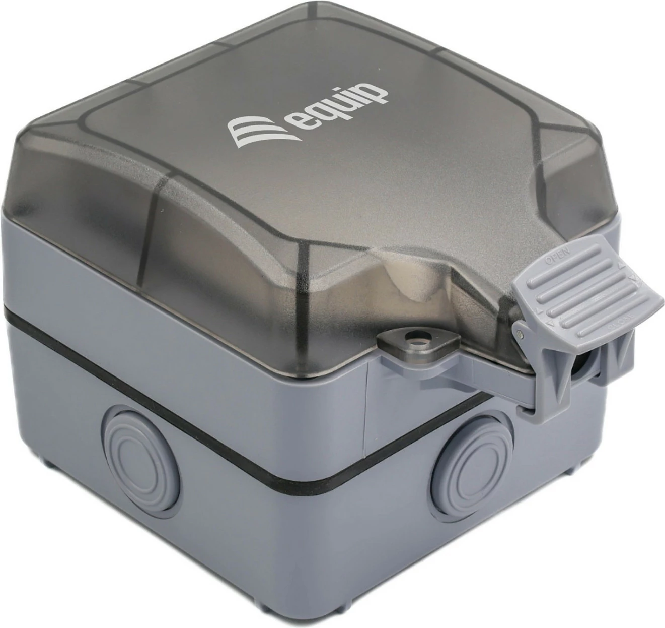 Kuti montimi EQUIP 1-Port Keystone, IP66, gri
