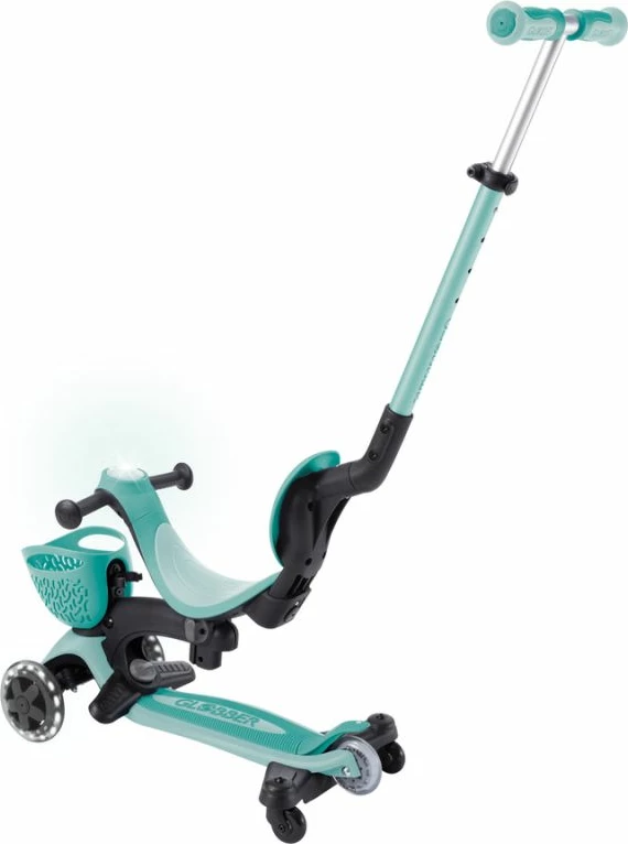 Trotinetë me ulëse për fëmijë Globber GO UP BABY 360 Lights, set