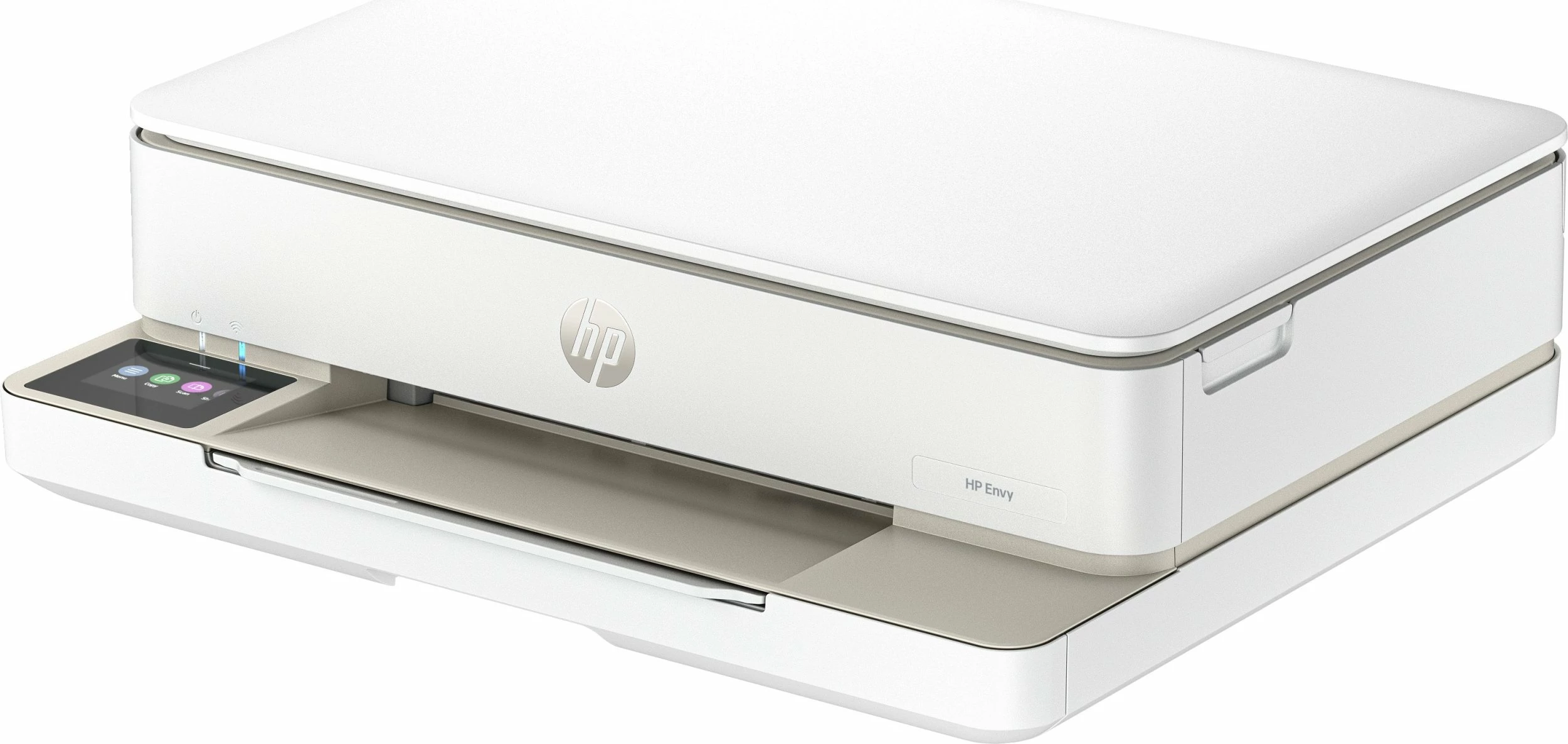 Printer multifunksional HP ENVY 6120e (714L8B) A4, inkjet, Wi‑Fi, printim dyanshëm, ekran me prekje, bardhë/bezhë