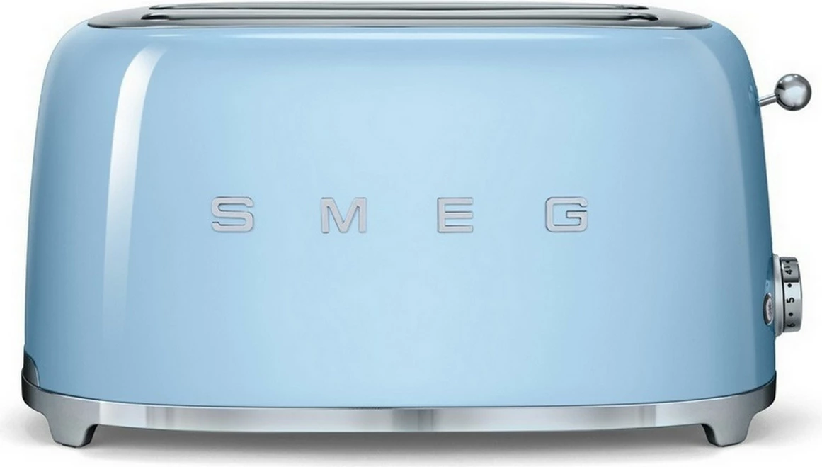 Toster Smeg TSF02PBEU 50's Style 1500W 4-feta (2 slote të gjata) blu pastel