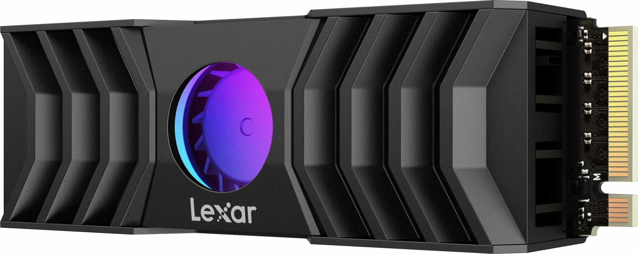 SSD Lexar NM1090 2TB M.2 2280 PCIe 5.0 x4 NVMe me heatsink me ventilator RGB, e zezë