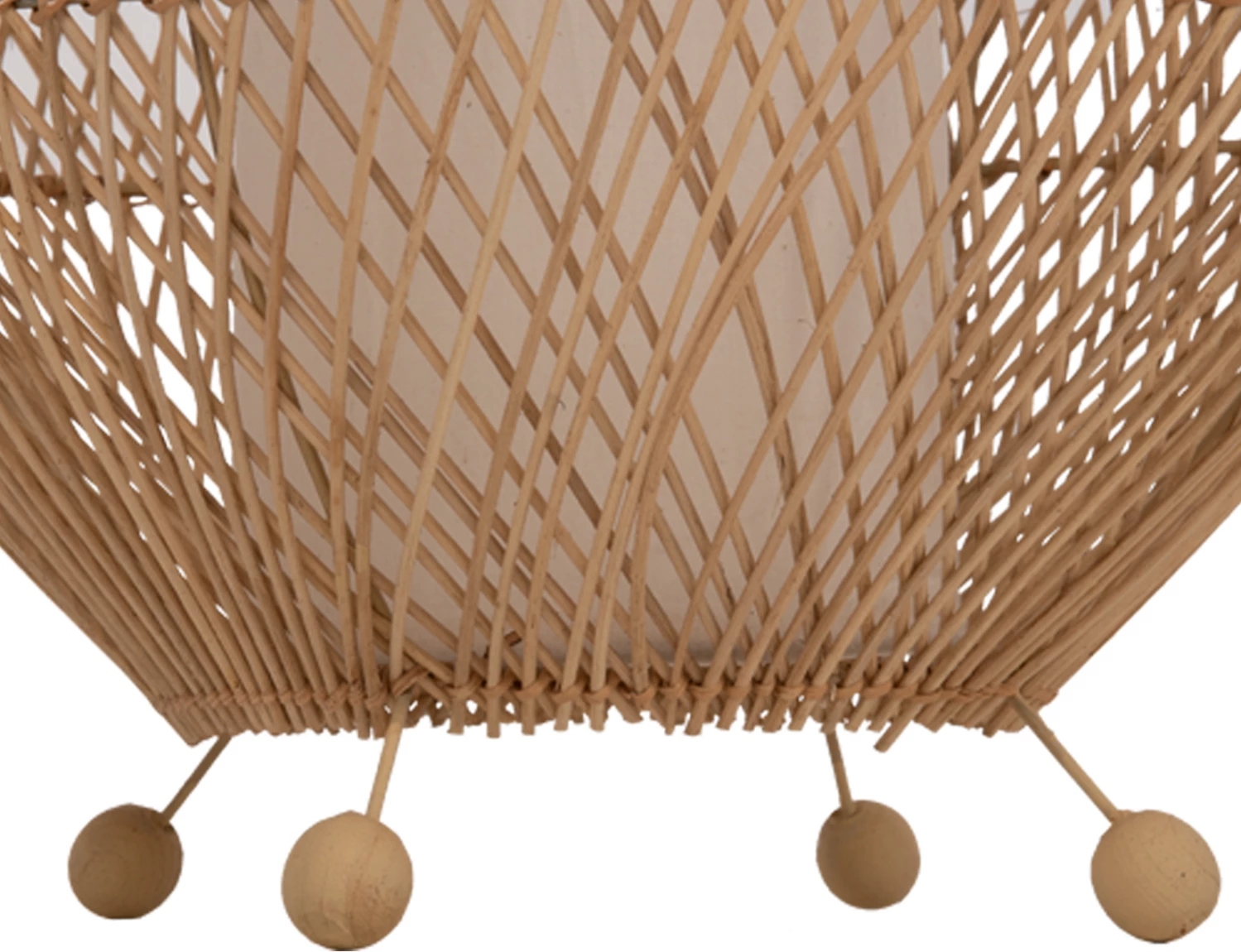 Llambë dyshemeje prej ratani, ngjyrë natyrale, FH7835, Φ55x101H cm