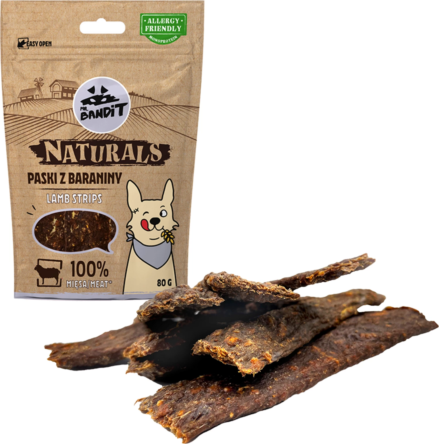 Shirita qengji Mr. Bandit, për qen, 80 gr