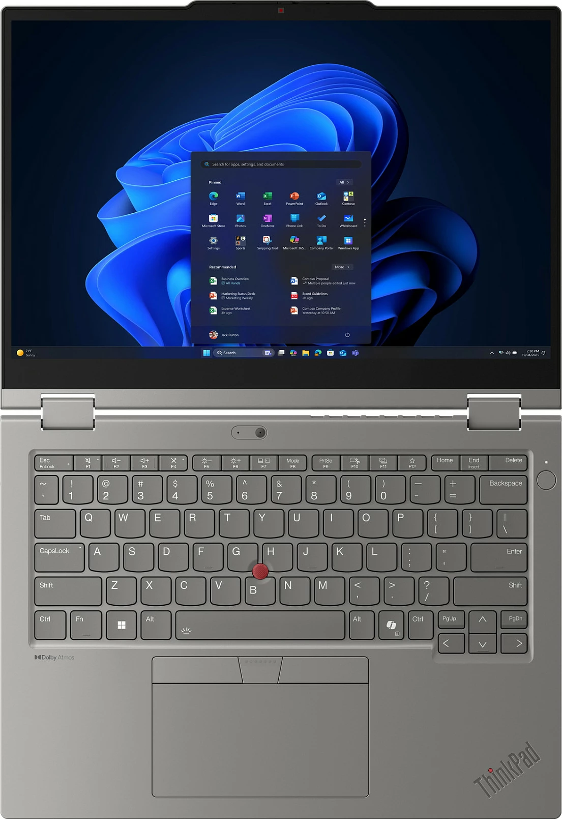 Laptop 2n1 Lenovo ThinkPad L13 2-in-1 G6, Ryzen 5 Pro, 32GB RAM, 512GB SSD, 13.3" WUXGA, Win 11 Pro, gri