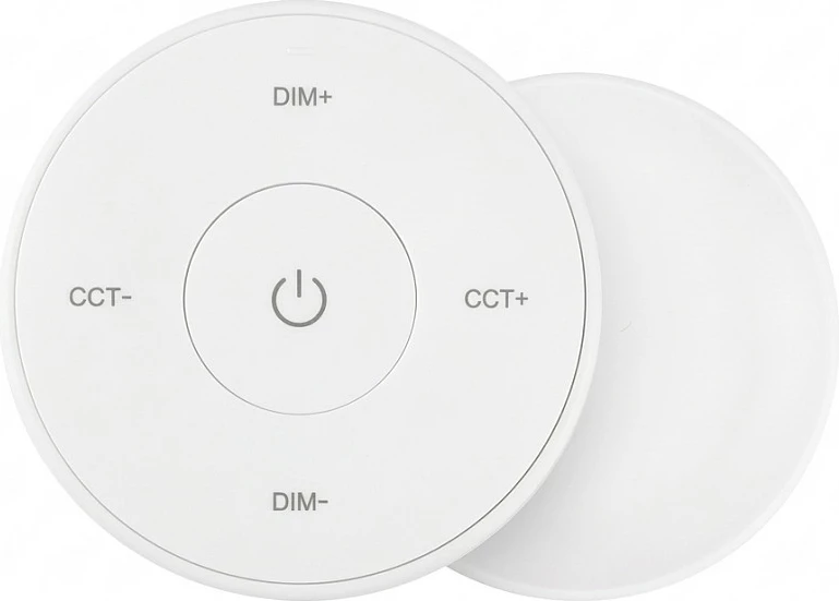 Telekomandë LED Miboxer Mini Remote 2.4GHz, CCT Dual White + Dimming, e rrumbullakët, e bardhë