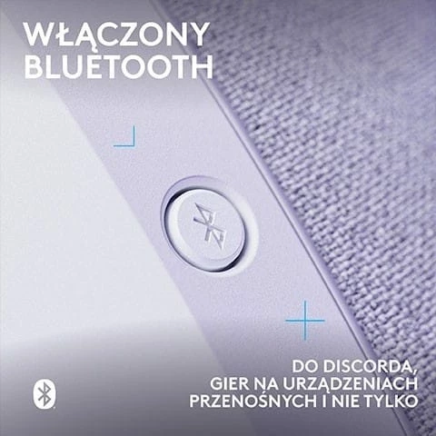 Kufje Logitech G321, wireless, Bluetooth, të bardha