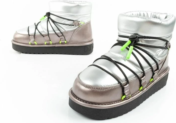 Çizme dimri për femra D.Franklin, argjendi