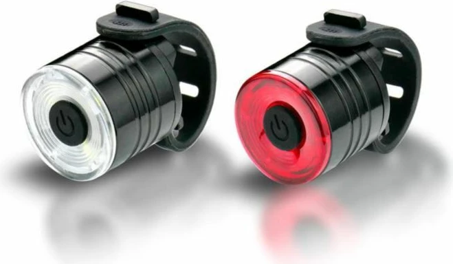 Set dritash LED për biçikletë Yakimasport, të zeza