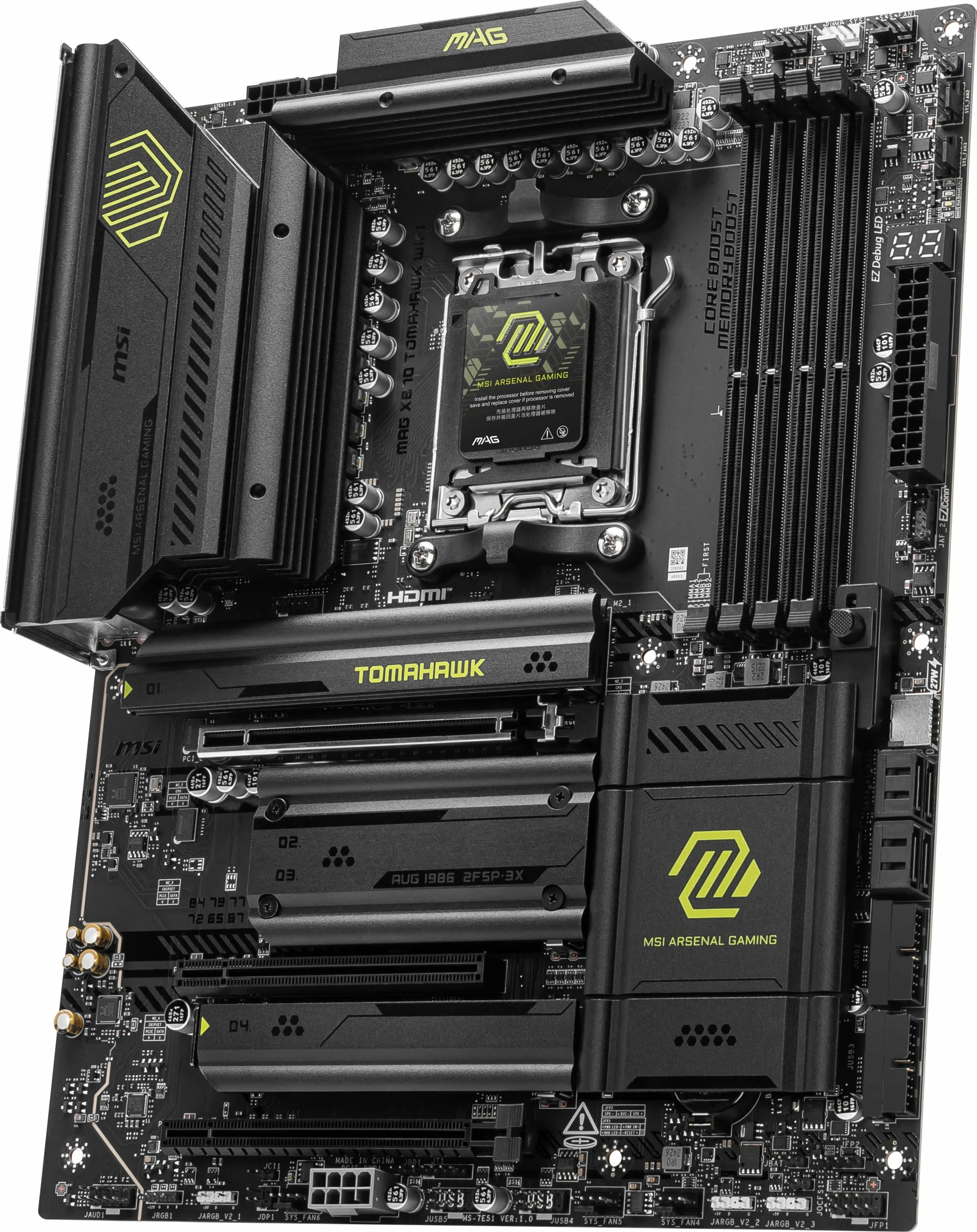 Pllakë amë MSI MAG X870 TOMAHAWK WIFI, ATX, DDR5 256GB, PCIe 5.0, Wi‑Fi 7, 5G LAN