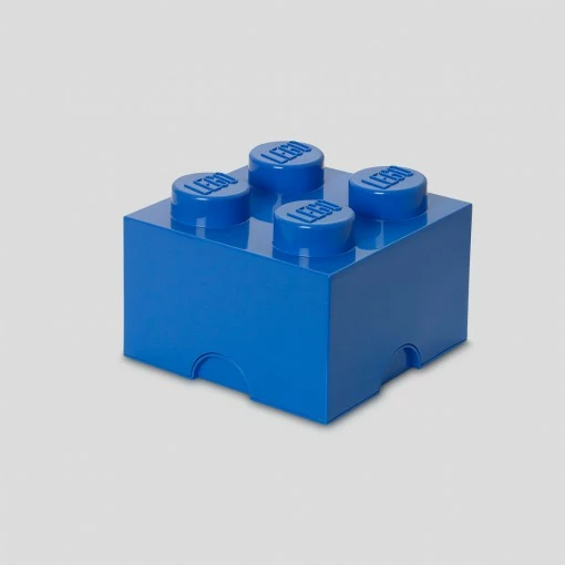Kuti magazinimi LEGO Room Copenhagen Brick 4, 250x250x180mm, plastikë, kaltër