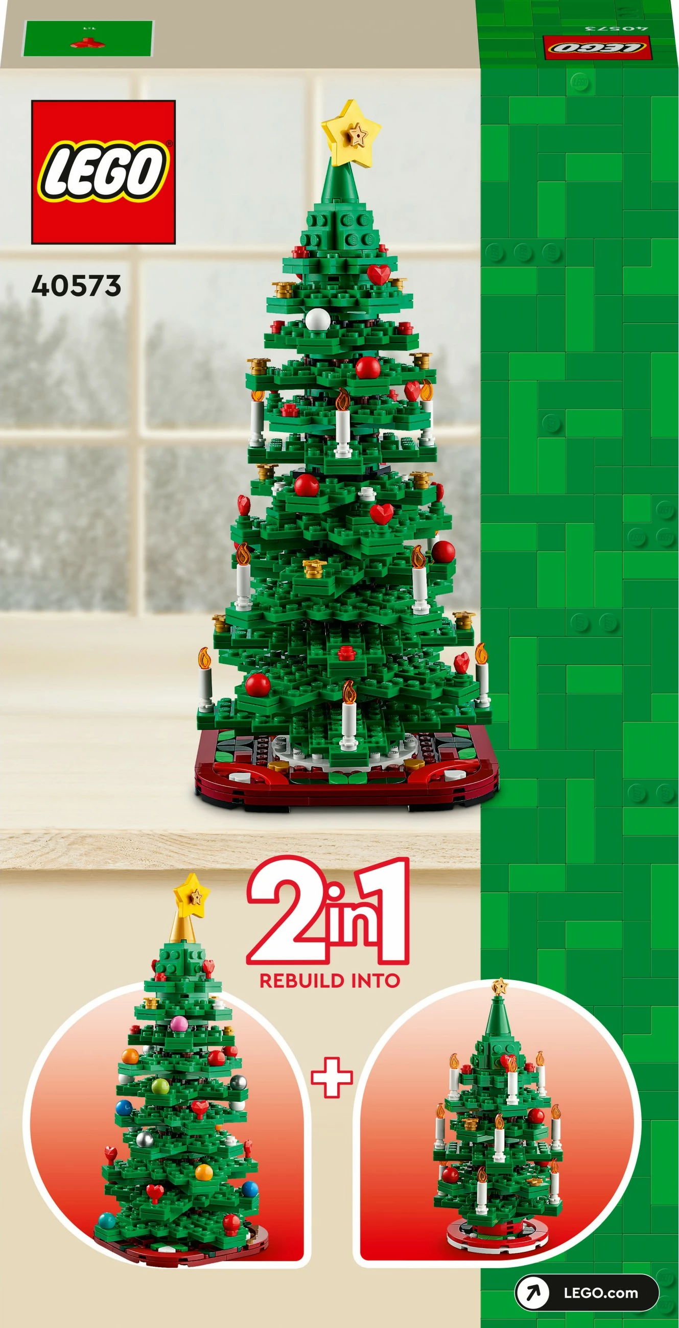 Set ndërtimi LEGO 40573 pemë Krishtlindje, shumëngjyrëshe