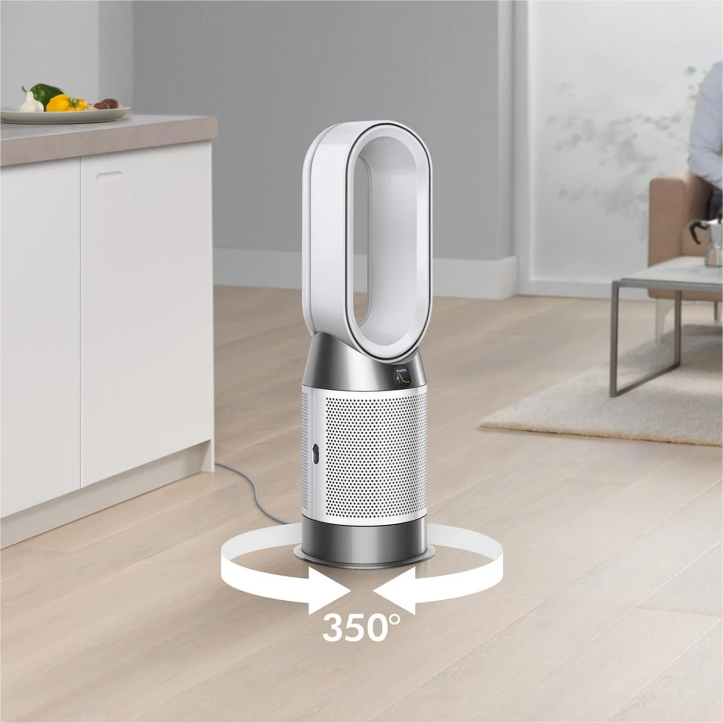 Pastrues ajri, ngrohës dhe ventilator Dyson Hot+Cool Gen1 HP10, 50W, ngjyrë argjendi