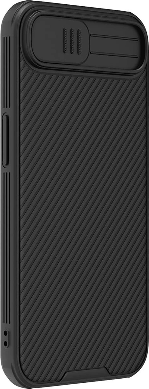 Mbështjellës Nillkin CamShield Pro për iPhone 16e, i zi