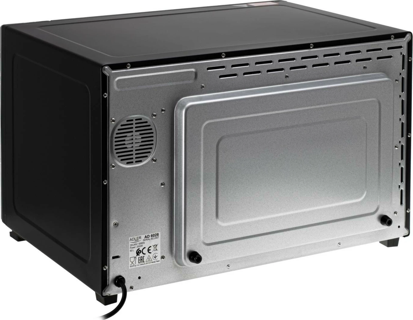 Furrë elektrike Adler AD 6028, 60L, e zezë
