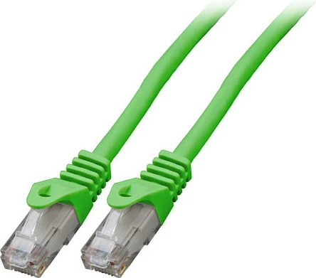 Kabllo rrjeti EFB Elektronik Cat6 RJ45 U/UTP 0.5m, LSZH, e gjelbër
