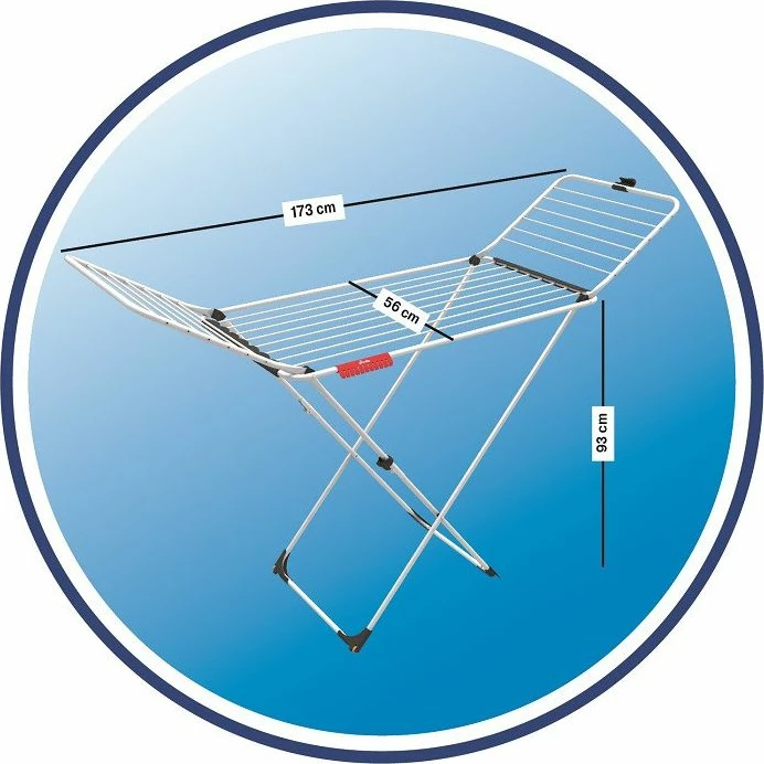 Tharëse rrobash Vileda Extra 157215, 20 m, 15 kg, 173x56x93 cm, e bardhë