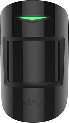 Sensor lëvizjeje AJAX MotionProtect, wireless PIR, 12 m, imunitet për kafshë 20 kg, i zi