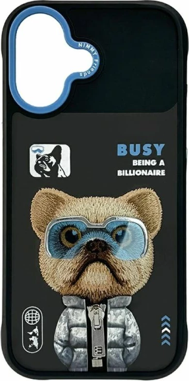 Kapak telefoni Nimmy Cool&Cute 2.0 për iPhone 17, i zi