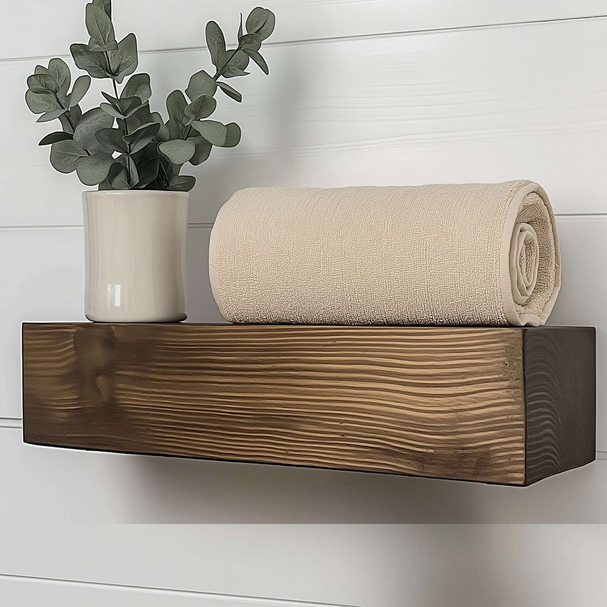 Raf dekorativ prej druri për mur, Skye Decor, Raf271