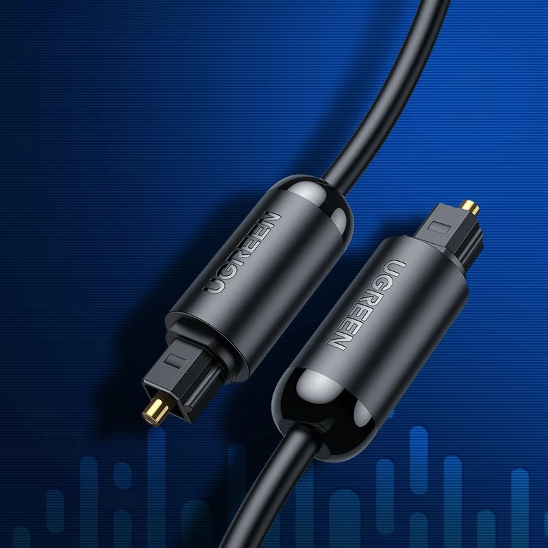 Kabllo audio optike Ugreen AV122 70891, Toslink/SPDIF, 1.5m, e zezë