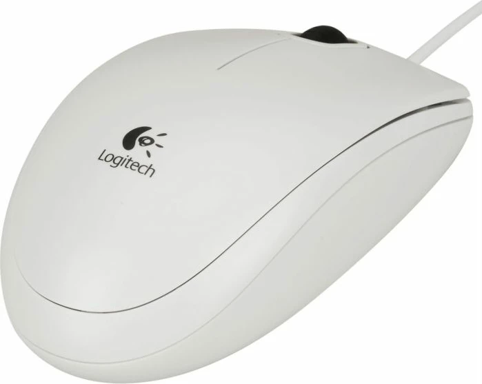 Maus Logitech B100, optik, USB, 800 dpi, e bardhë