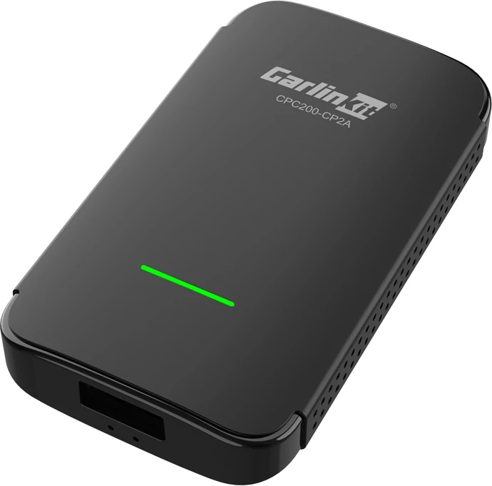 Adapter wireless Carlinkit CP2A PRO për CarPlay/Android Auto, i zi, set me 2 kabllo