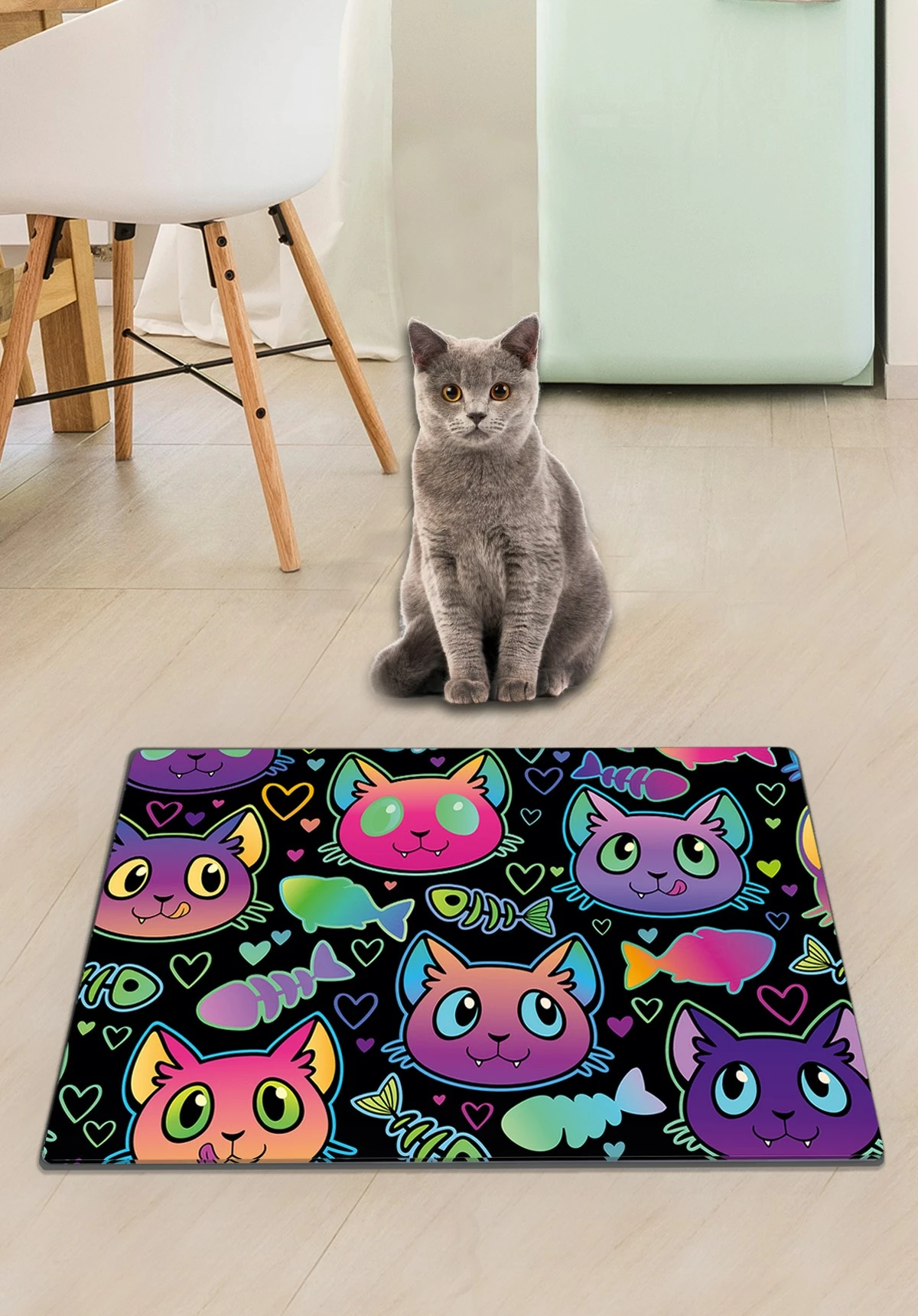 Tapet për rërë mace, shumëngjyrësh, Paws & Whiskers, Obcy, 40x60cm