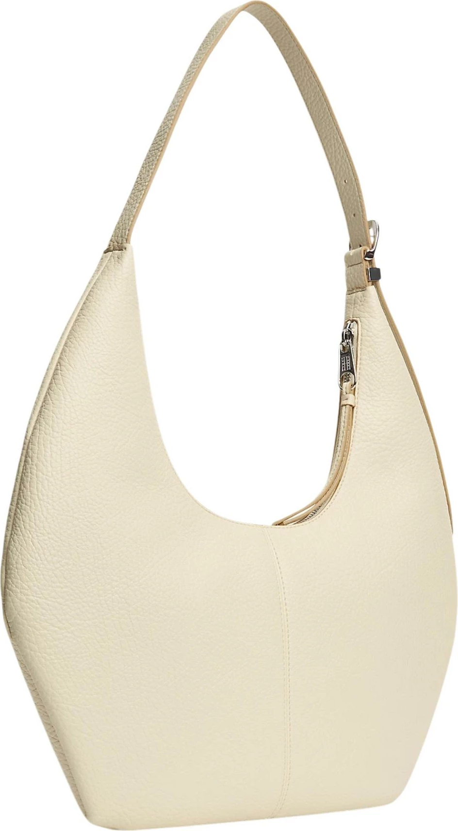 Çantë krahu Tommy Hilfiger TJW Slouchy City Hobo AW0AW18776, ivory