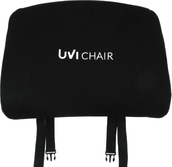 Set jastëkësh për karrige, UVI UVI Chair, jastëk koke 27×12 cm + jastëk mesi 34×20 cm, i zi, 2 copë