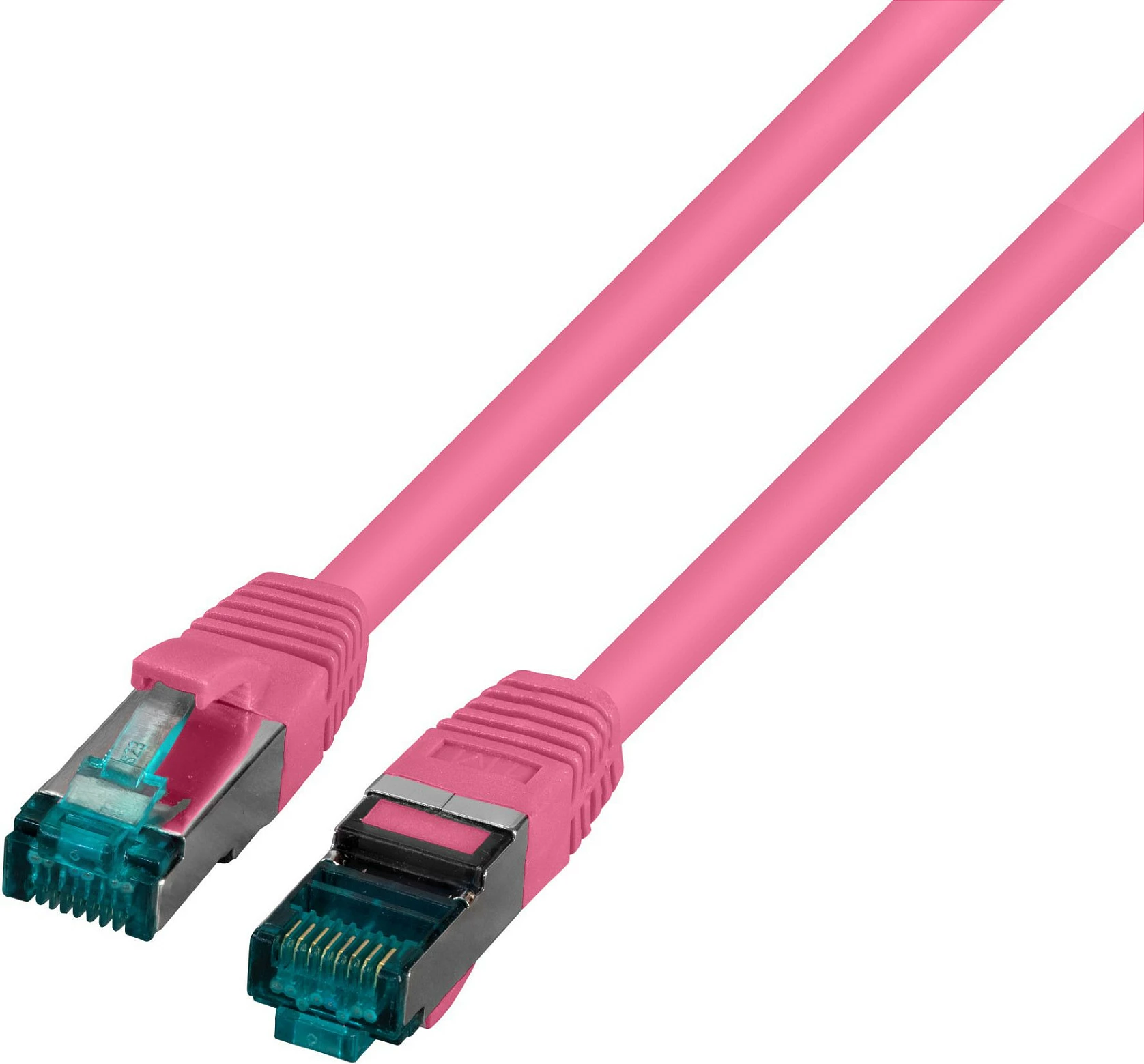 Kabllo rrjeti EFB Elektronik RJ45 Cat6A S/FTP 0.5m LSZH, magenta
