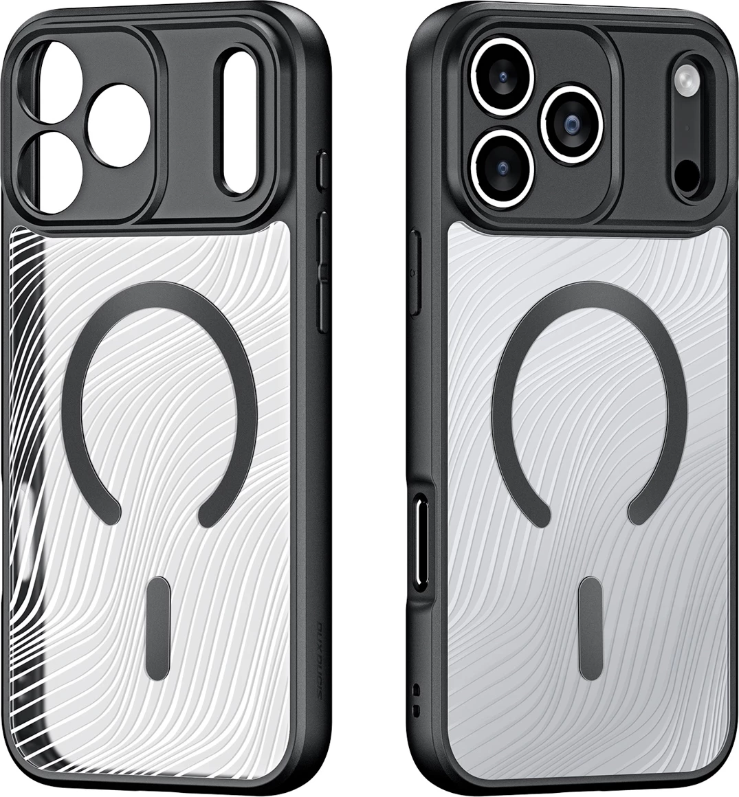 Mbështjellës Dux Ducis AIMO Mag për iPhone 17 Pro, MagSafe, i zi