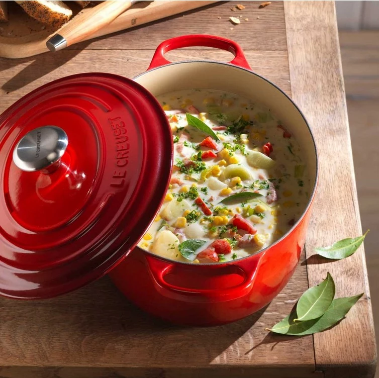 Tenxhere Le Creuset 21178270902430, 4.1L, gize, portokalli
