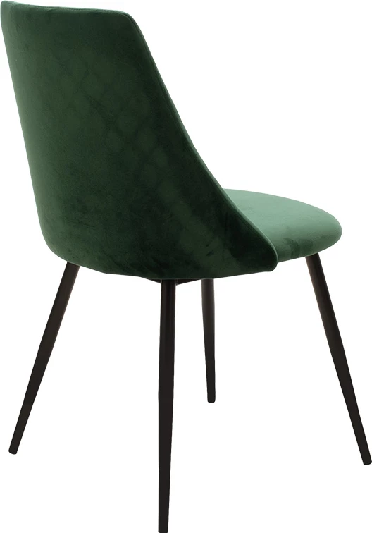 Karrige Giselle kadife e gjelbër-këmbë e zezë