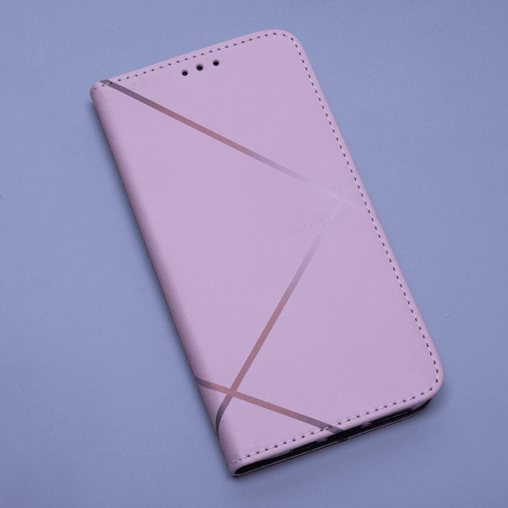 Mbështjellës flip ONASI Mistik për Samsung Galaxy A22 5G (A226), me magnet, PU, me stand dhe xhep karte, rozë