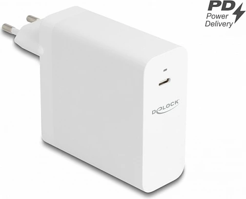 Karikues DeLOCK USB-C GaN PD 3.1 140W, i bardhë
