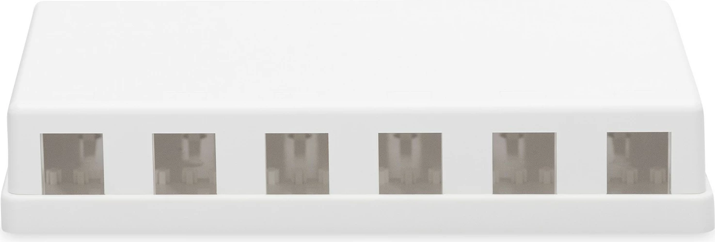 Kutijë konsolidimi Digitus për 6 Keystone, plastikë, e bardhë
