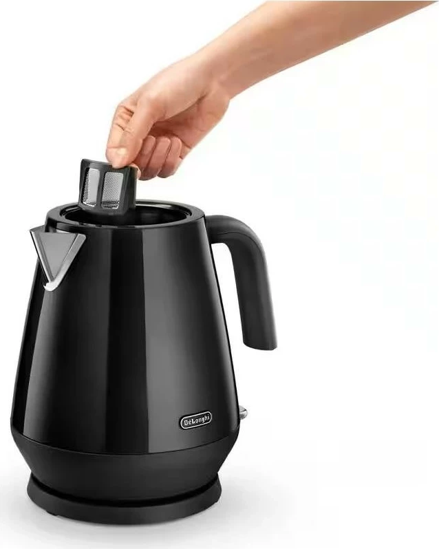 Çajnik elektrik DeLonghi Eclettica KBY2001, 1.7L, inox, i zi