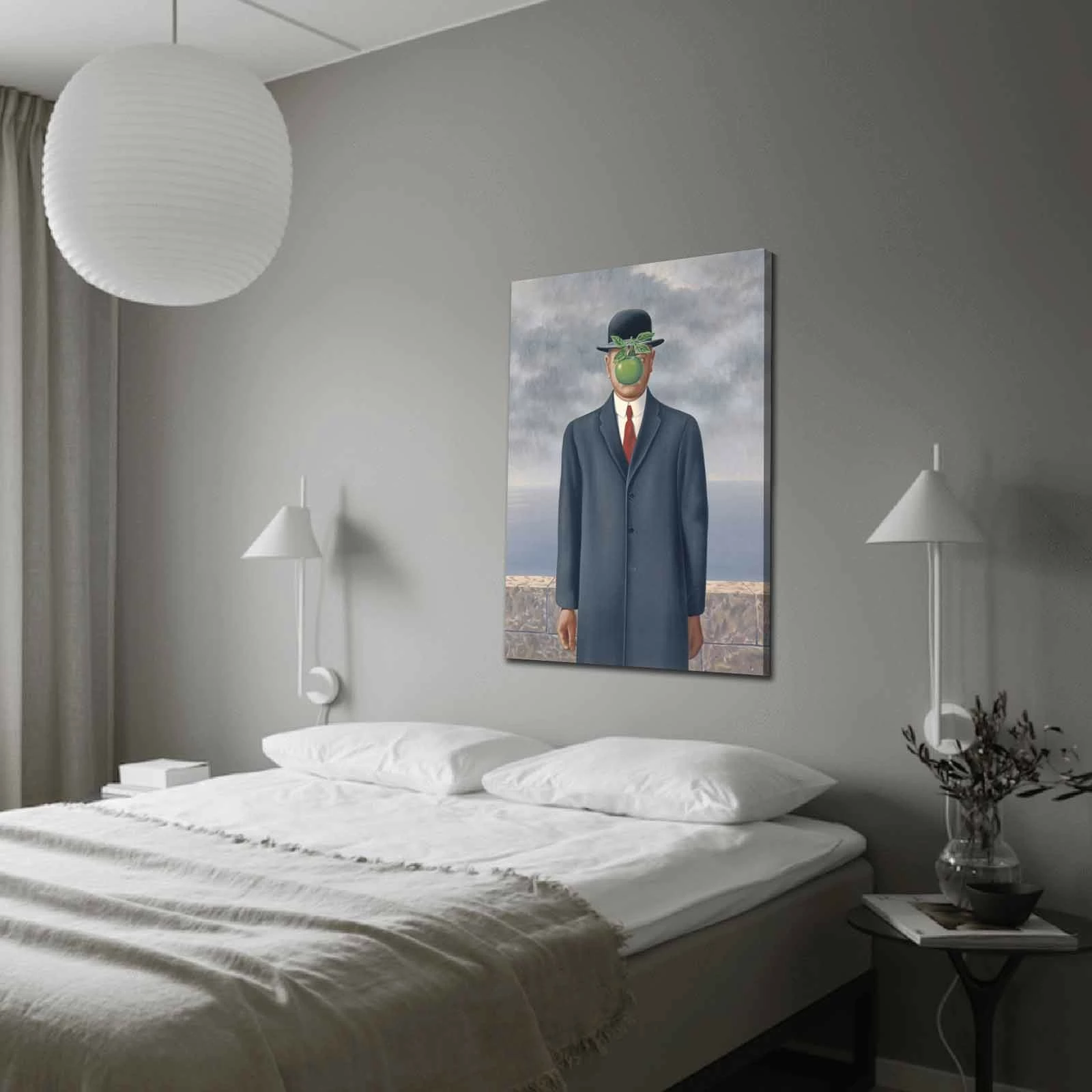 Pikturë dekorative në kanavacë, The Son of Man, shumëngjyrëshe, 70x100cm, kornizë druri