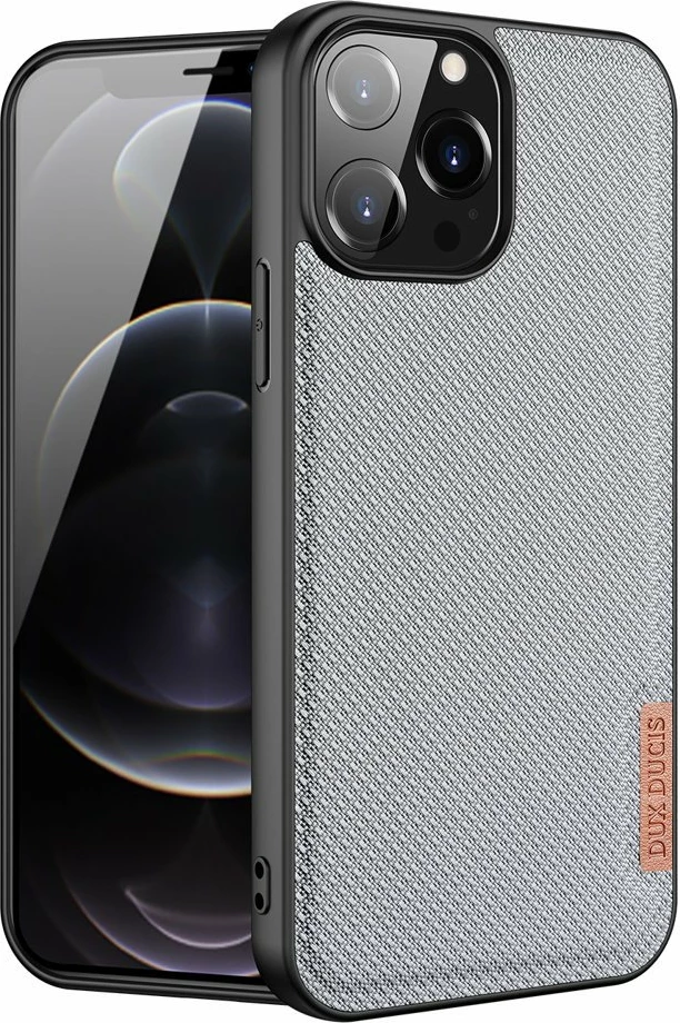 Mbështjellës Dux Ducis Fino për iPhone 13 Pro Max, najlon, Gri