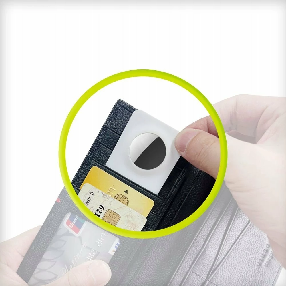 Kasë silikoni për Apple AirTag Mobile Origin Wallet Card FRL-ATWC-WHT, e bardhë