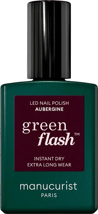 Llak për thonj për femra Manucurist Green Flash Aubergine 15ml