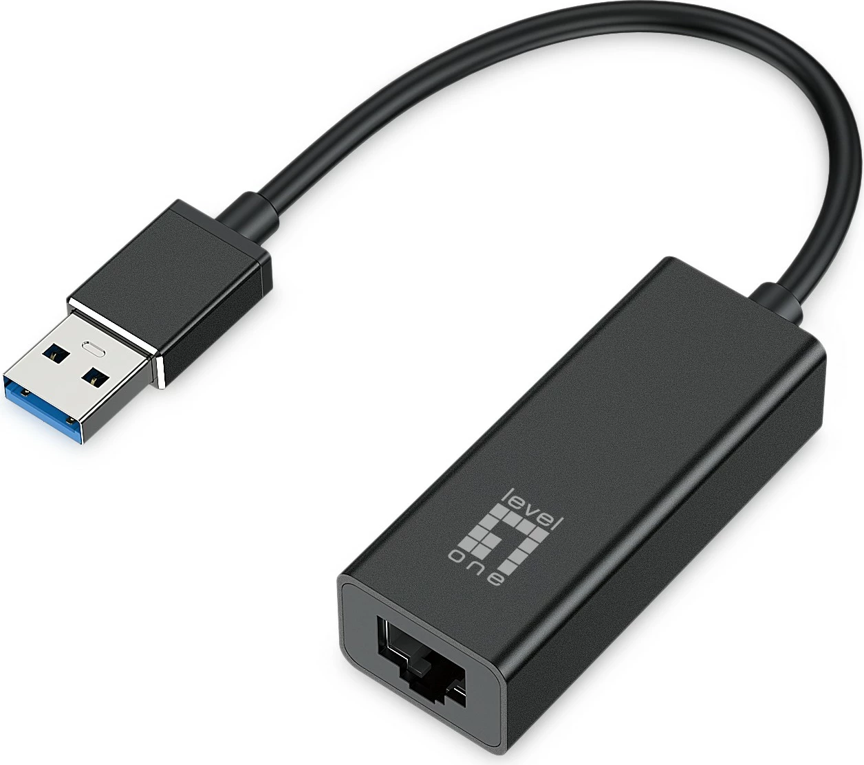 Adapter USB LevelOne USB-0401 Gigabit, Ethernet, 1000 Mbit/s, e zezë