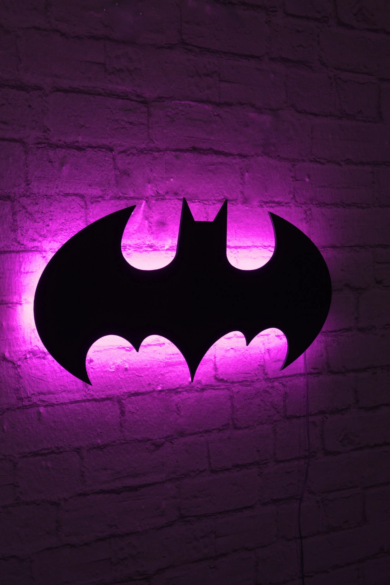 Dritë dekorative LED, Batman, ngjyrë rozë