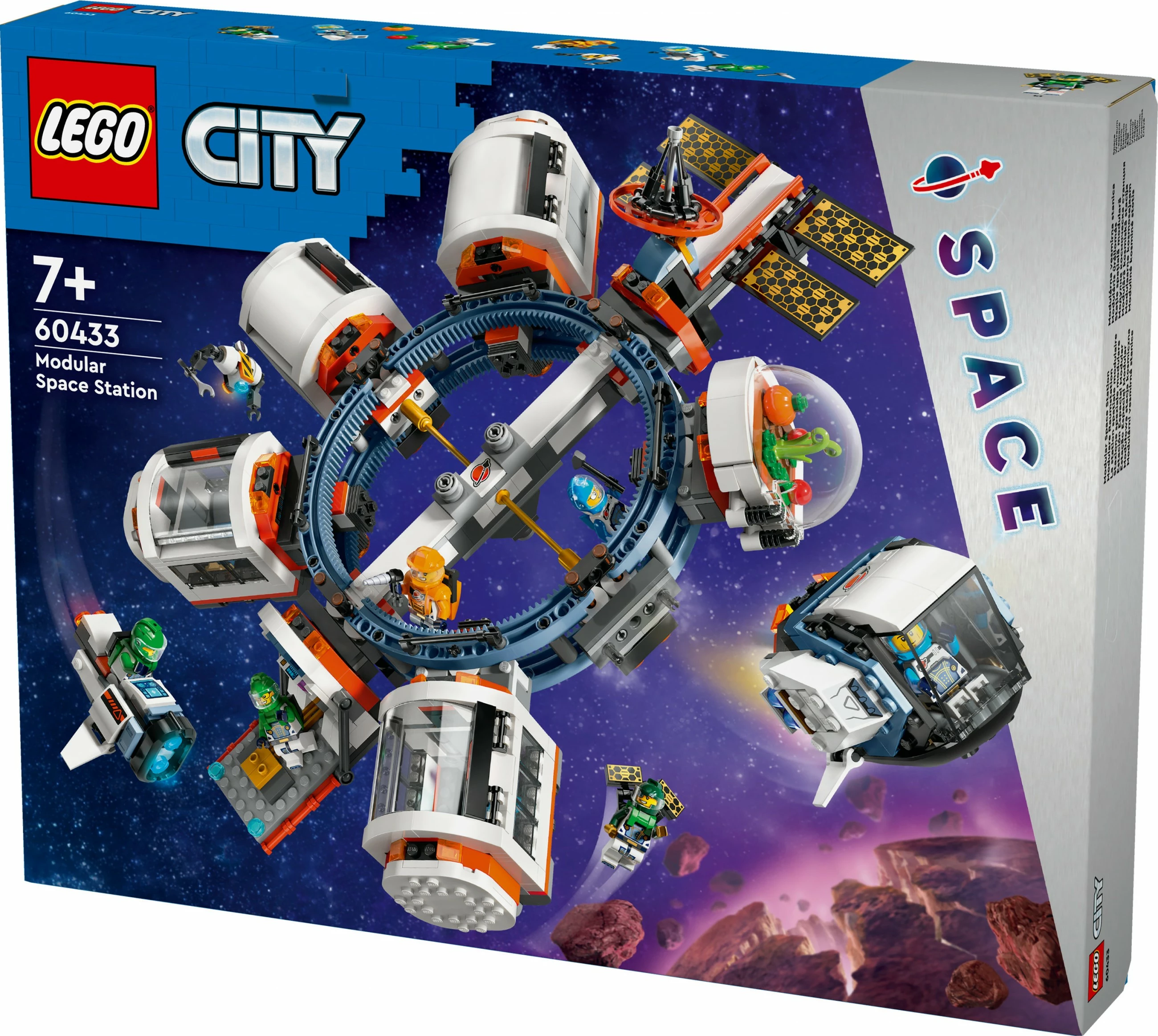 Set ndërtimi LEGO Modular Space Station 60433, 1097 pjesë, shumëngjyrësh